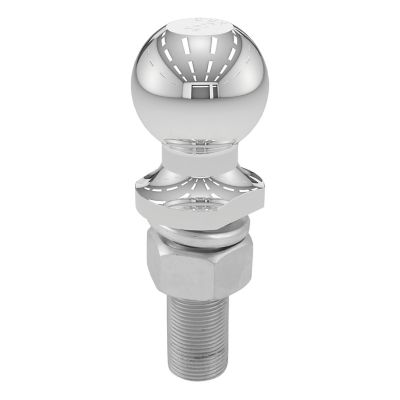 Image showing  2 in. Trailer Ball (1 in. x 3 in. Shank, 6,000 lb., Chrome, Packaged), 40074