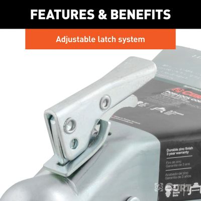 Image showing  2 in. A-Frame Coupler with Posi-Lock (5,000 lb., Zinc), 25101