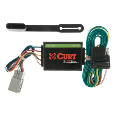 CURT 4-Flat Custom Connector for Select Honda and Acura Vehicles, OEM Tow Package Required