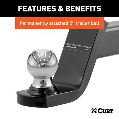 Image showing  2 in. Shank Fusion Ball Mount with 2 in. Ball, 4 in. Drop, 7,500 lb. Capacity