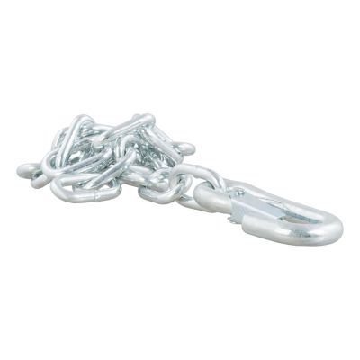 CURT 27 in. Safety Chain with 1 Snap Hook (5,000 lb., Clear Zinc), 80313