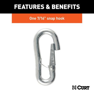Image showing  5,000 lb. Capacity 27 in. Safety Chain with 1 Snap Hook, Clear Zinc
