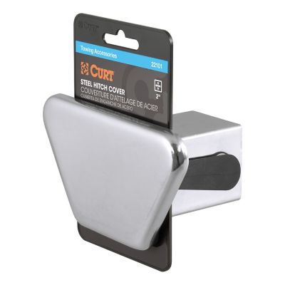 CURT 2 in. Chrome Steel Hitch Tube Cover (Packaged), 22101