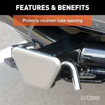 Image showing  2 in. Chrome Steel Hitch Tube Cover (Packaged), 22101