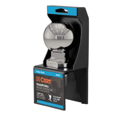 Image showing  2-5/16 in. Trailer Ball (1 in. x 2-1/8 in. Shank, 7,500 lb., Stainless, Packaged), 40084