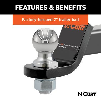 Image showing  2 in. Receiver Loaded Ball Mount with 2 in. Ball, 2 in. Drop, 7,500 lb. Capacity