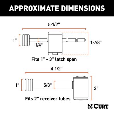 Image showing  Right-Angle Hitch & Coupler Lock Set (2 in. Receiver, 1 in. to 3 in. Latch)