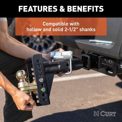 Image showing  No-Tool Anti-Rattle Hitch Clamp for 2-1/2 in. Receiver, 22320