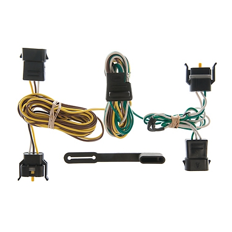 CURT Custom Wiring Harness, 4-Way Flat Output, Select Ford, Lincoln, Mercury Vehicles, 55344