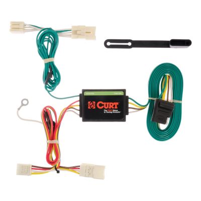 CURT Custom Wiring Harness, 4-Way Flat Output, Select Kia Rio Sedan, 56157