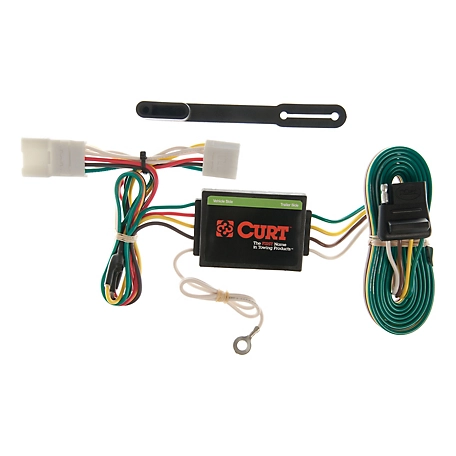 CURT Custom Wiring Harness, 4-Way Flat Output, Select Jeep Cherokee, Including Sport, 55354