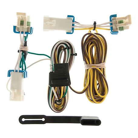 CURT Custom Wiring Harness, 4-Way Flat Output, Select Buick Rendezvous, Pontiac Aztek, 55383