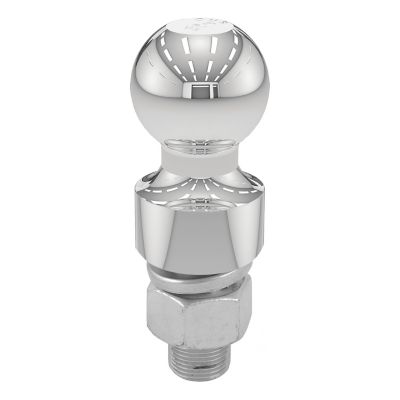 Image showing  2 in. Trailer Ball (1 in. x 2-1/8 in. Shank, 1 in. Rise, 6,000 lb., Chrome), 40033