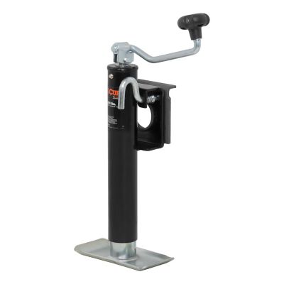 CURT Bracket-Mount Swivel Jack with Top Handle (2,000 lb., 10 in. Travel), 28300