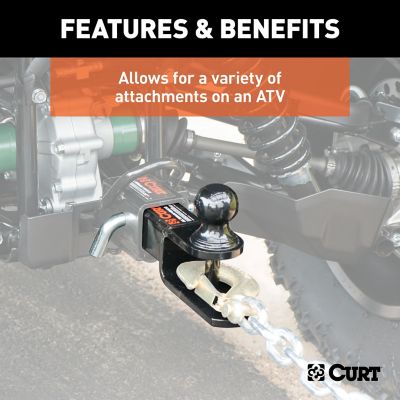 Image showing  2 in. Receiver 3-in-1 ATV Ball Mount with 2 in. Trailer Ball