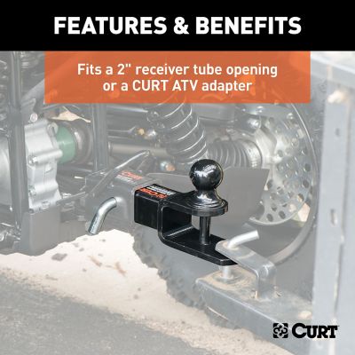 Image showing  2 in. Receiver 3-in-1 ATV Ball Mount with 2 in. Trailer Ball