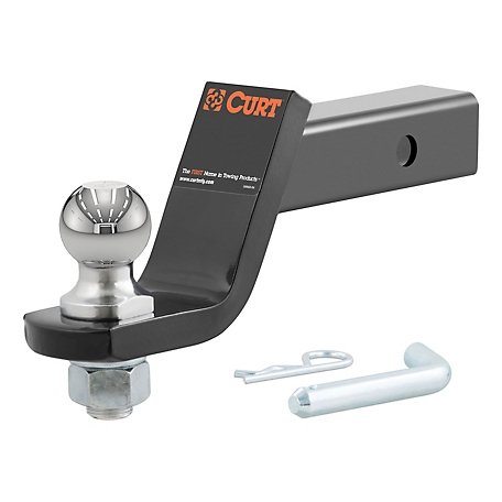 CURT Loaded Ball Mount with 1-7/8 in. Ball (2 in. Shank, 3,500 lb., 4 in. Drop), 45055