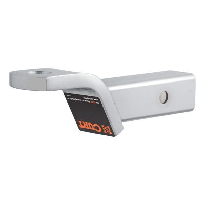 Image showing  2 in. Shank Class 3 Ball Mount, 2 in. Drop, 7,500 lb. Capacity, 7-1/2 in. L, Chrome