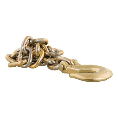 CURT 35 in. Safety Chain with 1 Clevis Hook (24,000 lb., Yellow Zinc), 80316