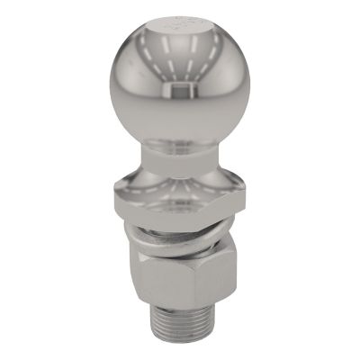Image showing 1 th CURT 2 in. Trailer Ball (1 in. x 2-1/8 in. Shank, 6,000 lb., Stainless), 40053