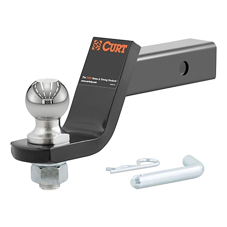 CURT Loaded Ball Mount with 2 in. Ball (2 in. Shank, 7,500 lb., 4 in. Drop)
