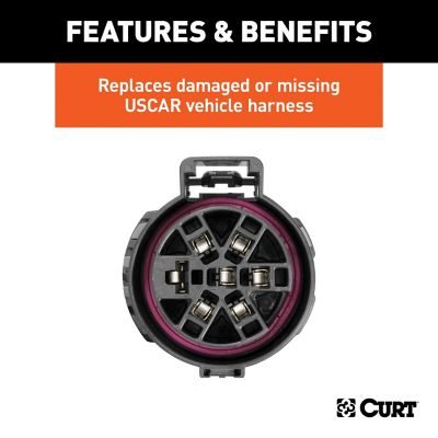 Image showing  Replacement Uscar Socket with 24 in. Wires (Vehicle Side), 56229