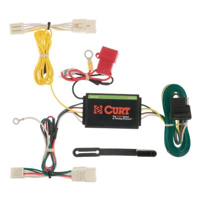 CURT Custom Wiring Harness, 4-Way Flat Output, Select Toyota Prius V, 56156