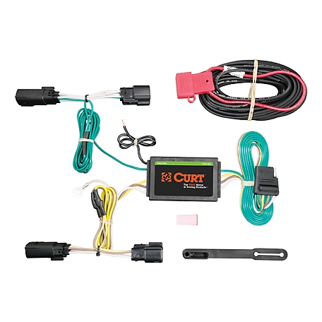 CURT Custom Wiring Harness, 4-Way Flat Output, Select Lincoln Mkz, 56258