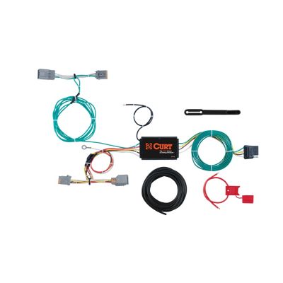 CURT Custom Wiring Harness, 4-Way Flat Output, Select Volvo V60, 56287