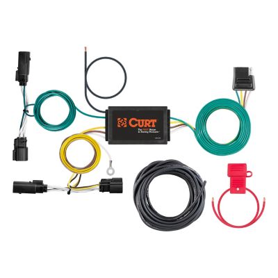 CURT Custom Wiring Harness, 4-Way Flat Output, Select Ford Escape, 56432