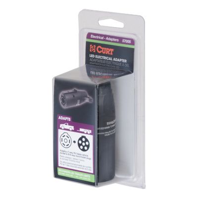 Image showing  Led Electrical Adapter (7-Way RV Blade Vehicle to 6-Way Round Trailer), 57005