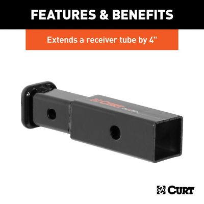 Image showing  Receiver Tube Adapter (2 in. to 1-1/4 in. Shank, 3,500 lb. Gtw, 4 in. Length), 45770