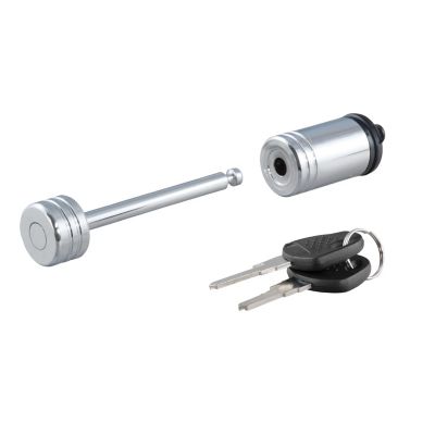 CURT Coupler Lock (1/4 in. Pin, 2-1/2 in. Latch Span, Barbell, Chrome)