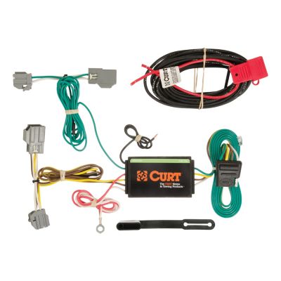 CURT Custom Wiring Harness, 4-Way Flat Output, Select Chevrolet Impala, 56188