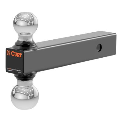 CURT Multi-Ball Mount (2 in. Hollow Shank, 2 in. & 2-5/16 in. Chrome Balls), 45002