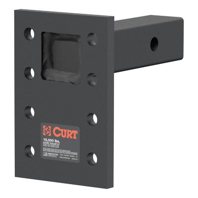CURT Adjustable Pintle Mount (2 in. Shank, 15,000 lb., 7 in. High, 6 in. Long), 48328