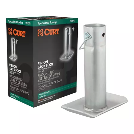 CURT Pin-On Jack ft (Fits 2" tubes 2000 lbs 8-1/2" height packaged) Jack Stands