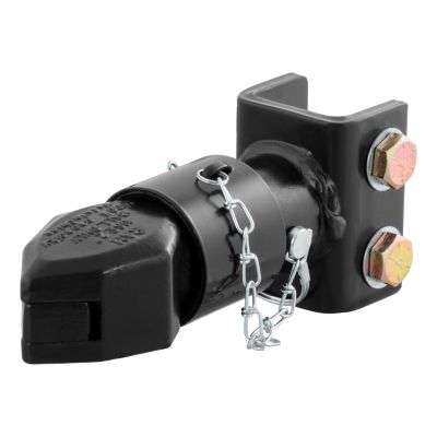 CURT 2 in. Channel-Mount Coupler with Sleeve-Lock (7,000 lb., Black), 25319