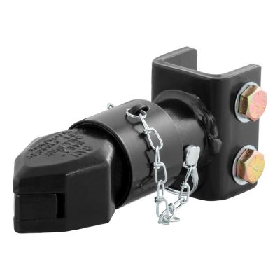 CURT 2 in. Channel-Mount Coupler with Sleeve-Lock, 7,000 lb., Black