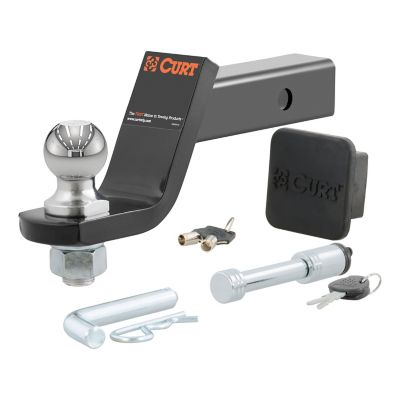 CURT Towing Starter Kit with 2 in. Ball (2 in. Shank, 7,500 lb., 4 in. Drop), 45554