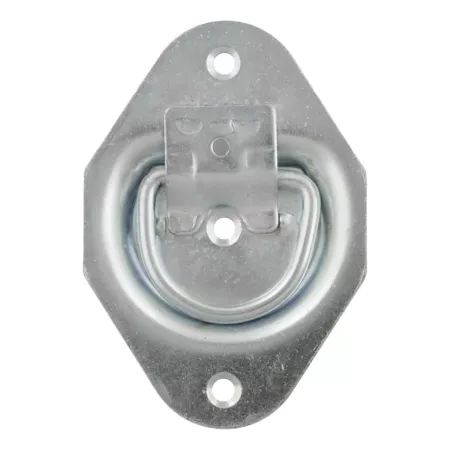 CURT Recessed Tie Down Ring 1 3/8 in x 1 7/8 in Capacity 1200 lb Capacity Clear Zinc Tie Down Anchors