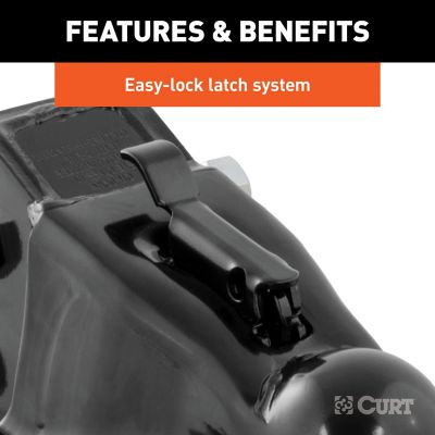 Image showing  2-5/16 in. Channel-Mount Coupler with Easy-Lock, 14,000 lb., Black