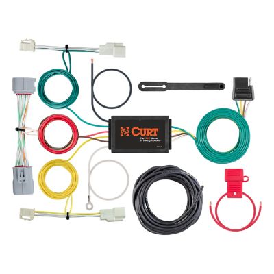 CURT Custom Wiring Harness, 4-Way Flat Output, Select Toyota Prius, 56353