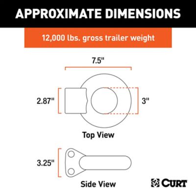 Image showing  Channel-Style Lunette Ring, 12,000 lb., 3 in. I.D., Raw