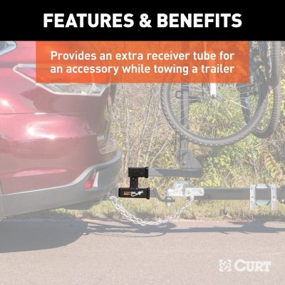 Image showing  Dual Receiver Extender, 2 in. Shank, 3,500 lb., 5-13/16 in. Rise