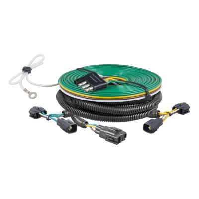 CURT Custom Towed-Vehicle RV Wiring Harness, Select Jeep Wrangler Tj, 58902