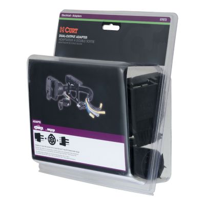 Image showing  Dual-Output Electrical Adapter (Adds 7-Way RV Blade to 4-Way Flat)