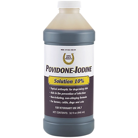 Farnam Horse Health Povidone-Iodine Solution 10%, 32 oz.