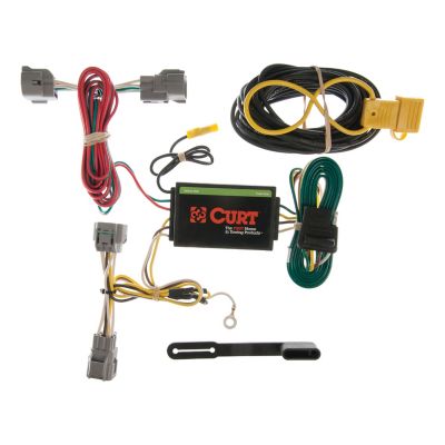 CURT Custom Wiring Harness, 4-Way Flat Output, Select Jeep Grand Cherokee, 55349