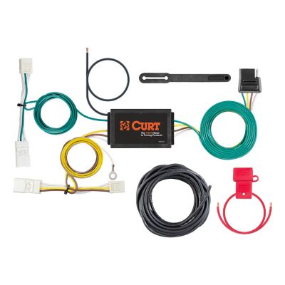 CURT Custom Wiring Harness, 4-Way Flat Output, Select Hyundai Ioniq, 56381